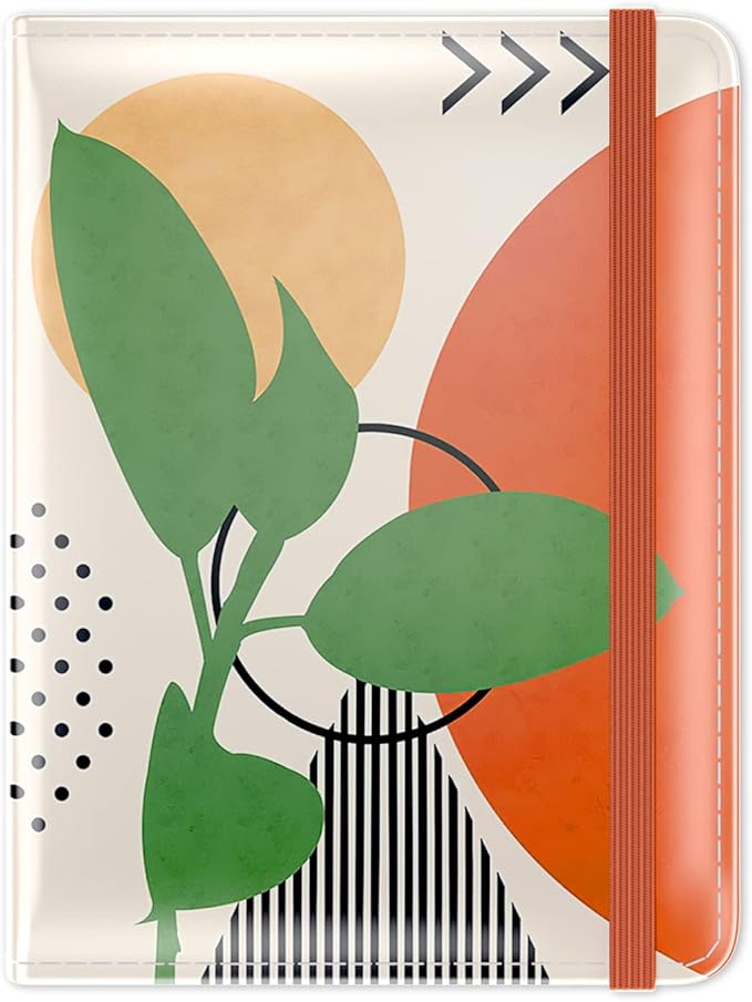 Passport Holder for Travel Essentials, Passport Wallet Cover Case for Travel Must Haves Accessories, Passport Book Holders for Women and Men, Tropical Plants
