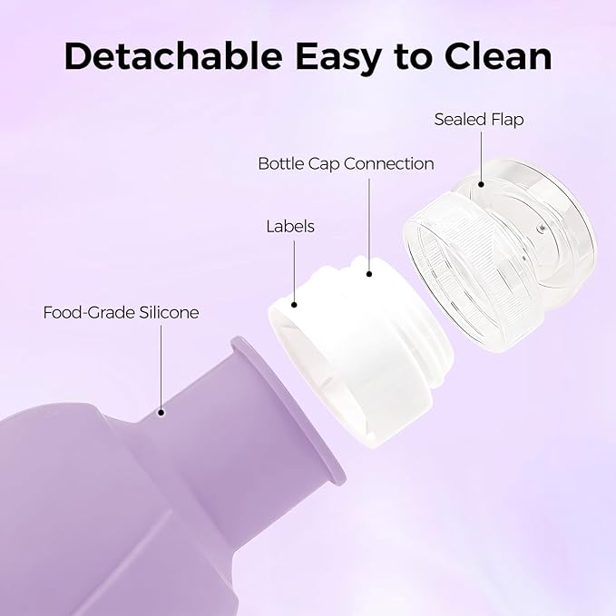 Silicone Travel Bottles - 3 OZ Travel Bottles Leakproof for Travel TSA Approved & Refillable Mini Cream Containers Set 8 Pack, 4 colors