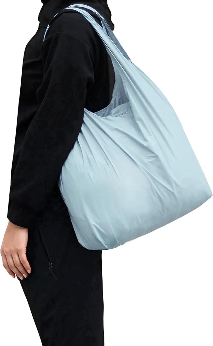 SYZY Pocket-Size Foldable XL Shopping Bag - Holds 70 lbs, Durable and Ultra-Lightweight for Daily Use and Travel
