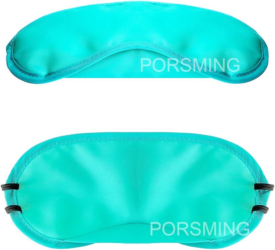 Eye Mask Sleep Masks Pack of 36 PorsMing Sleeping Mask Blindfold Eye Cover Team Building Games Party with Nose Pad and Adjustable Strap for Women Men Kids 4 Layers Colors (18 Color 36 Pieces)