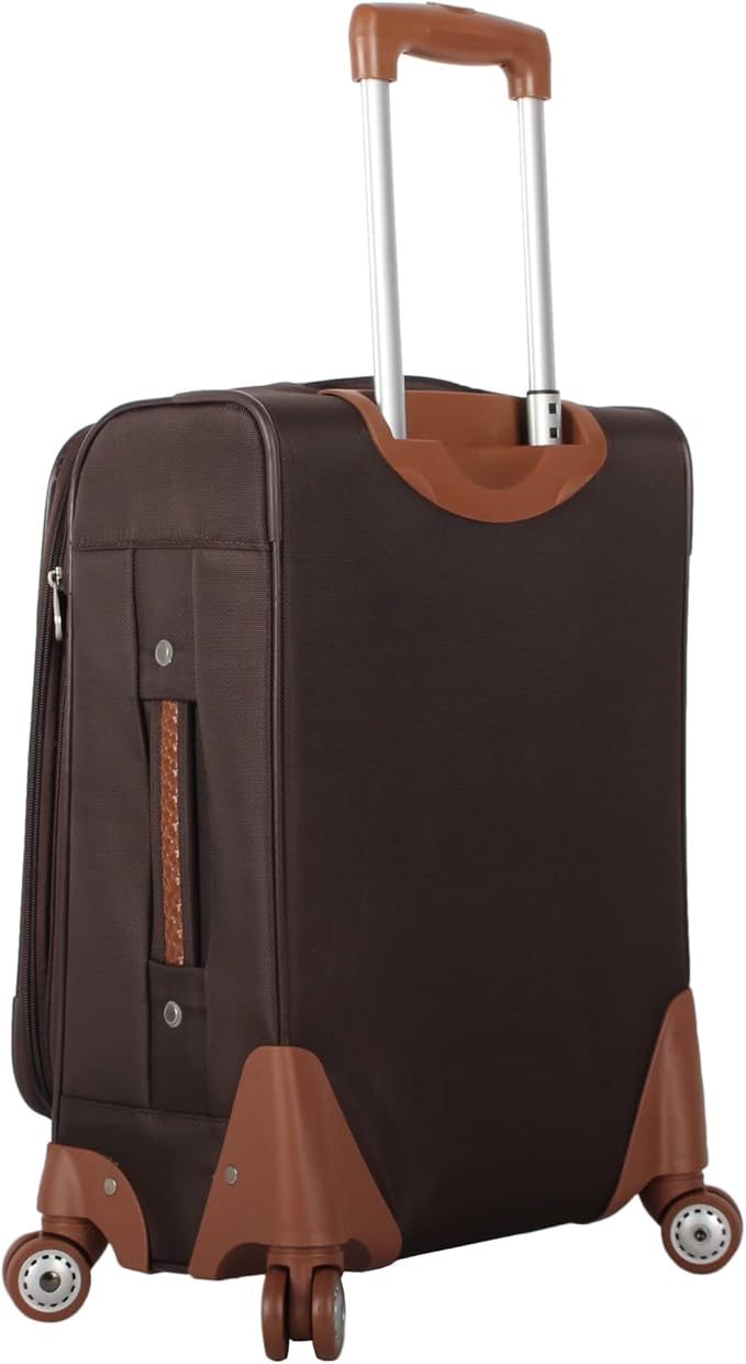 Pathfinder Carry-On Luggage with Spinner Wheels Softside Expandable 20-In Suitcase