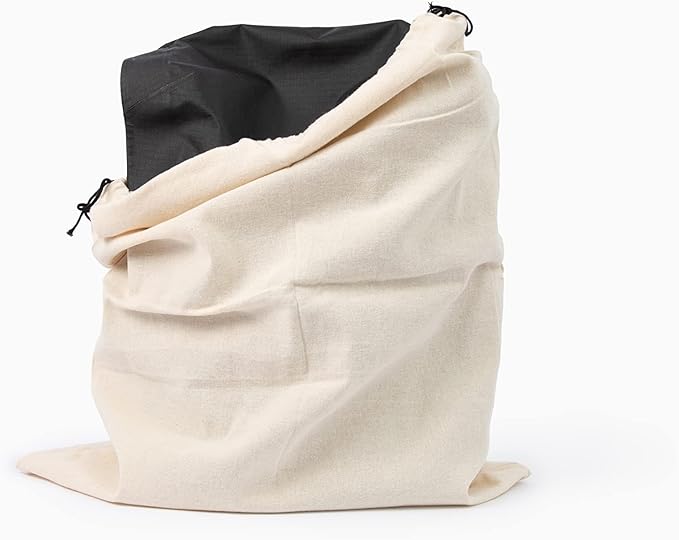 Muslin Cotton Storage Bags with Drawstring - Toy Storage Bags - Shoe Storage Bags for Travel - Cloth Storage Bags for Handbags, Purses, & Sneakers - Dust-proof and Lint-free (3 Small: 15"x12")