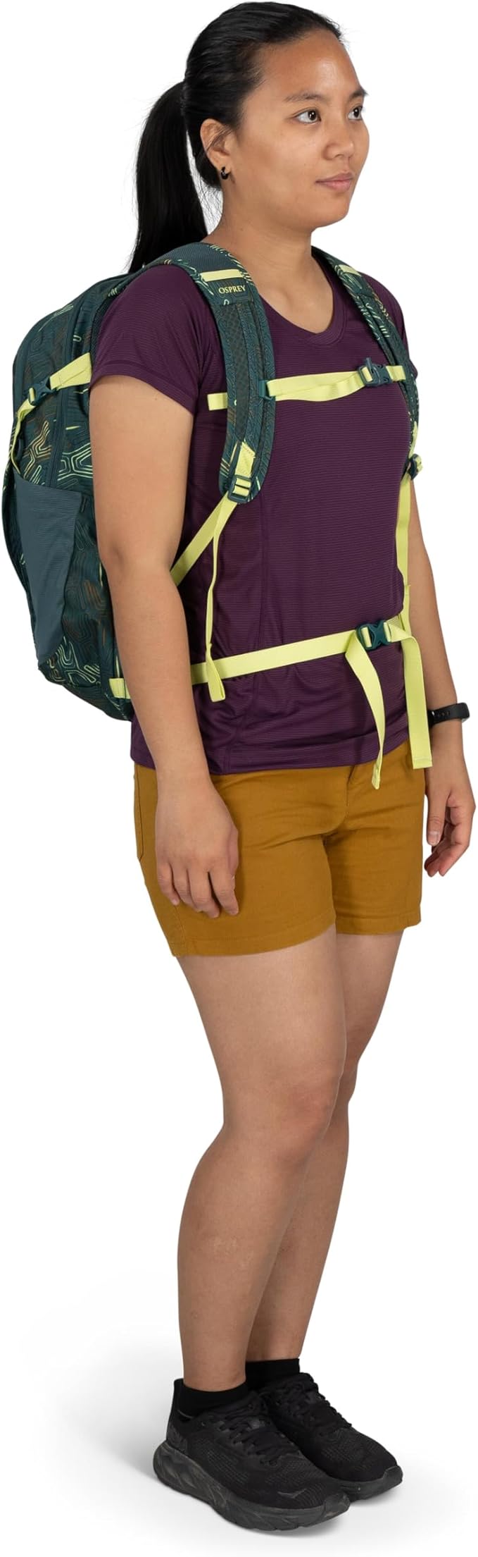 Osprey Daylite Plus Commuter Backpack - Everyday Pack with Laptop Sleeve, Bottle Pockets, and Extra Storage, Fuzzy Window Print/Torrent Blue