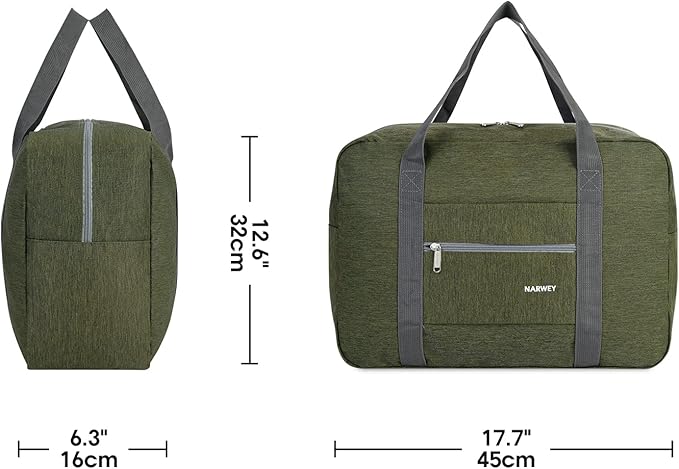 For Spirit Airlines Personal Item Bag 18x14x8 Foldable Travel Duffel Bag Tote Carry on Luggage Duffle Overnight for Women and Men