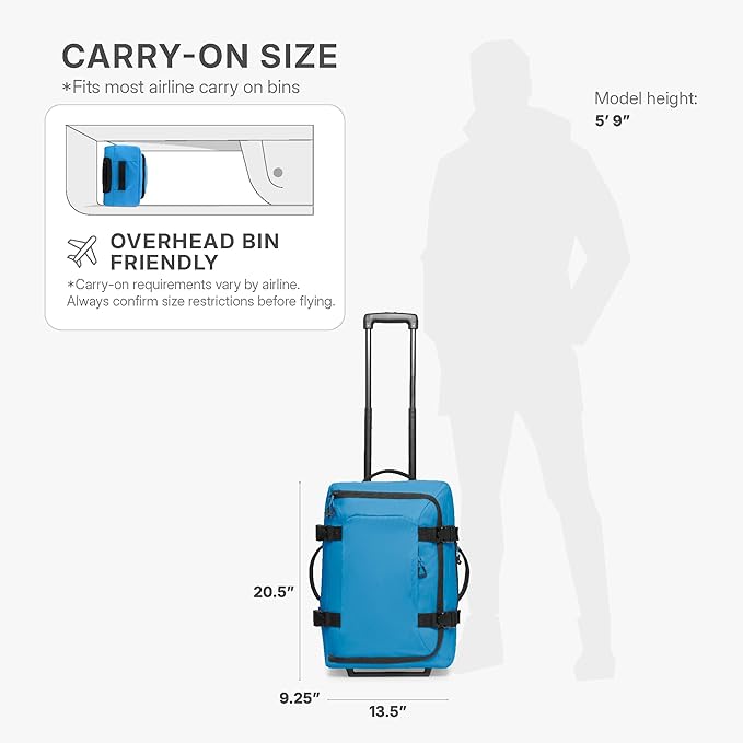 Traveler's Choice Softside Upright Wheeled Duffel Bag