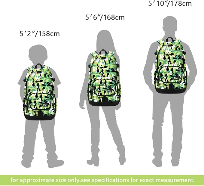 rickyh style School Backpack Travel Bag for Men & Women Lightweight College Back Pack with Laptop Compartmen