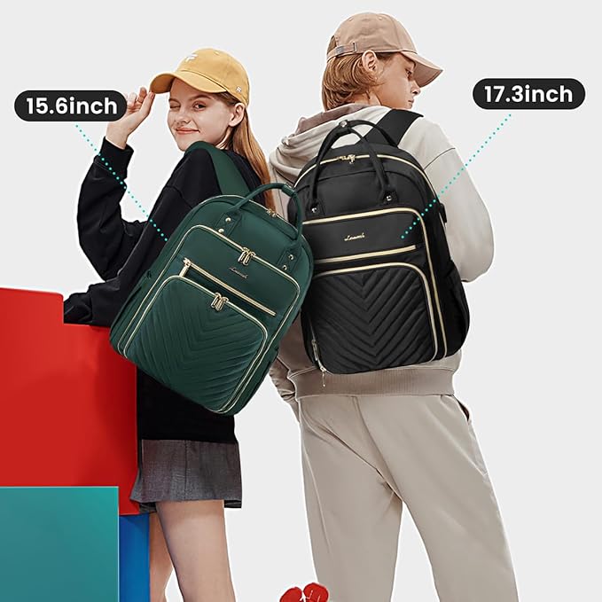 LOVEVOOK Laptop Backpack for Women, Water Resistant Travel Work Backpacks Purse Stylish Business Teacher Nurse Computer