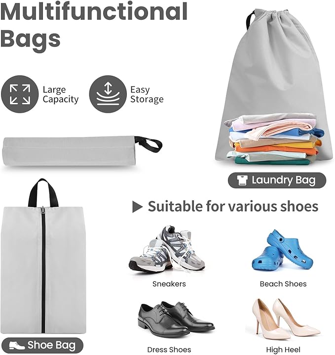 Compression Packing Cubes for Travel, Lightweight Vacation Travel Essentials, Travel Accessories for Suitcase Organizer Bags Set, Durable Luggage Organizer