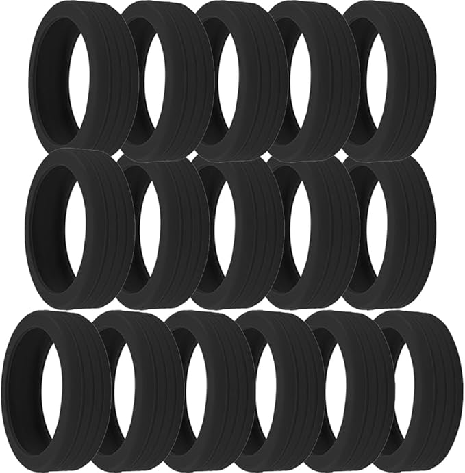 16 Pcs Luggage Wheel Covers Silicone Luggage Wheel Protector Suitcase Wheel Covers for Luggage Wheels Replacement Office Chair Caster (A_BLK)