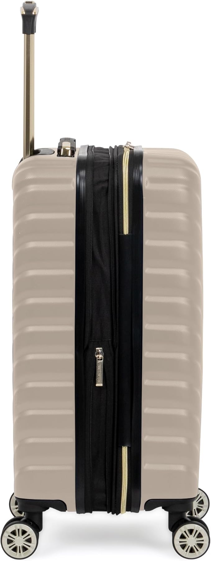 Kenneth Cole REACTION Madison Square Lightweight Hardside Chevron Expandable Spinner Luggage, Taupe, 2-Piece (20" Carry On + Sophie Backpack)