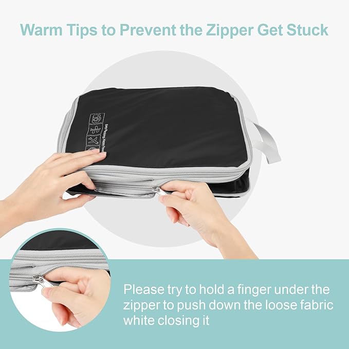 Cambond Compression Packing Cubes for Travel Women - Lightweight Luggage Organizers Bag Packing Cubes for Carry on Suitcases