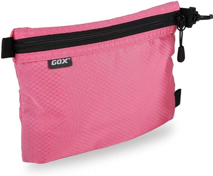 GOX Small Toiletry Bag for Men Bulk Cosmetic Bag Dopp Kit Carry On Zipper Pouch Organization Nylon Small Packing Sack Water Repellent