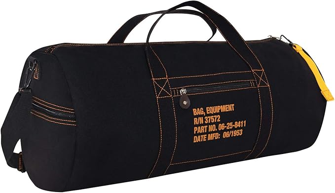 Rothco Canvas Equipment Duffle Bag – Travel & Gym Bag with Heavyweight Cotton Canvas Material – Great for Storing Gear, Clothing, and More