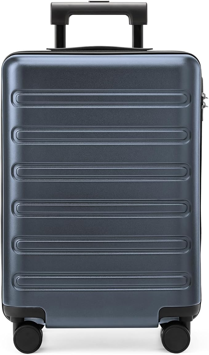 NINETYGO Large Checked Luggage 28 Inch, Checking In Luggage with Smooth Double Spinner Wheels, Hard Shell PC+ABS Suitcase, Lightweight Travel Luggage, TSA Approved (Grey, Andes)