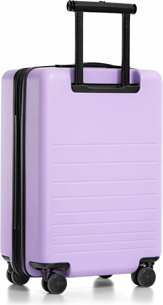 Traveler's Choice Markham Hardside Expandable Luggage with Double Spinner Wheels, Carry-On 21-Inch Suitcase, TSA Lock, 21-Inch, Purple