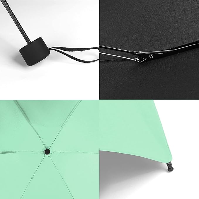 GAOYAING Compact Travel Umbrella with Case Sun&Rain Lightweight Small and Compact Suit for Pocket