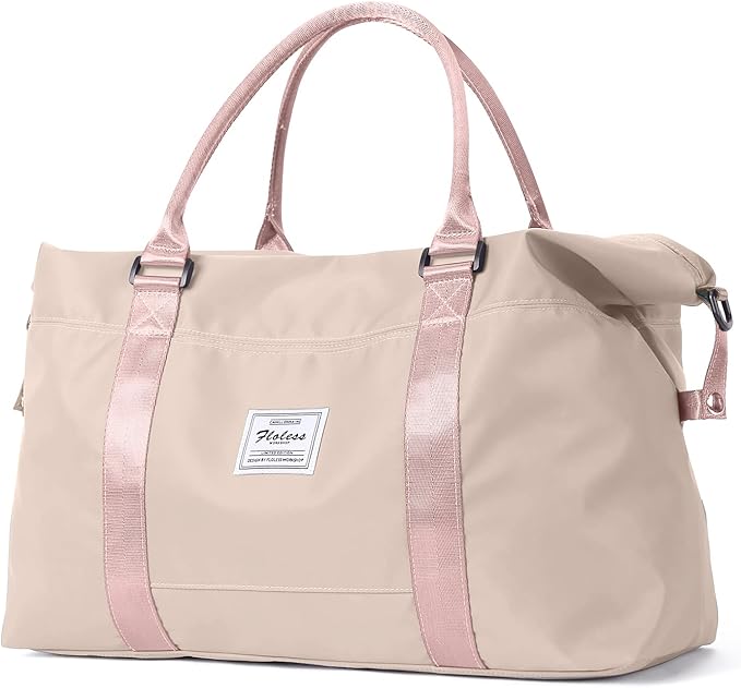 HYC00 Travel Duffel Bag,Carry-on Overnight Weekender Bags for Women,Sports Tote Gym Bag with Wet Pocket