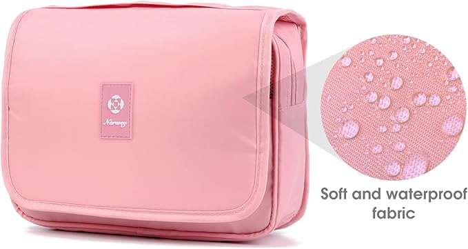 Narwey Small Hanging Travel Toiletry Bag for Women, Travel Bag for Toiletries, Makeup Bag Organizer Make Up Bags Cosmetic Bags for Girls