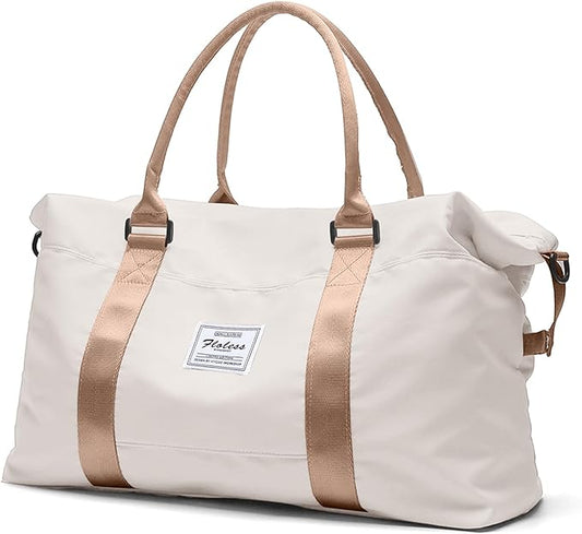 HYC00 Travel Duffel Bag,Carry-on Overnight Weekender Bags for Women,Sports Tote Gym Bag with Wet Pocket