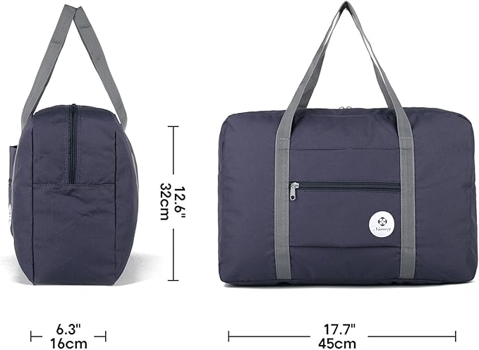 For Spirit Airlines Personal Item Bag 18x14x8 Foldable Travel Duffel Bag Tote Carry on Luggage Duffle Overnight for Women and Men