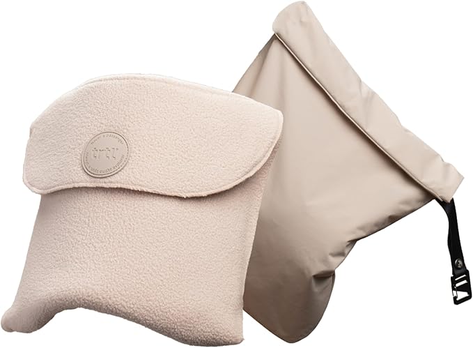 trtl Travel Pillow 2.0 – Scientifically Proven Super Soft Travel Pillow with Premium Head & Neck Support – for Airplane Travel – Machine Washable – Lightweight & Compact – Sand Beige