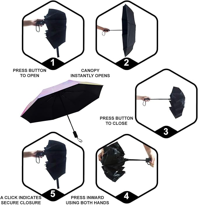 SY COMPACT Travel Umbrella Windproof Automatic Umbrellas Small Compact UV Sun Protection Factory Outlet Umbrella