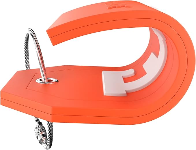 Shacke Initial Luggage Tag with Full Privacy Cover and Stainless Steel Loop – (Letter F)