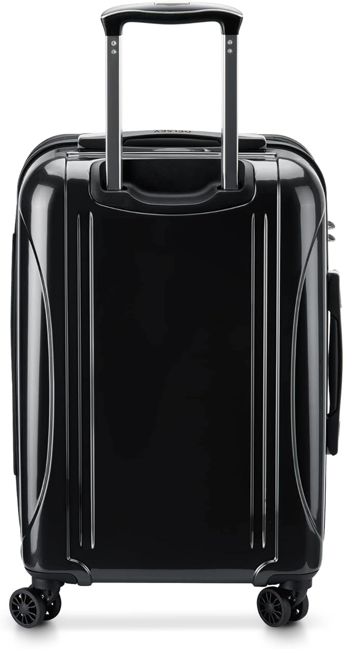 DELSEY PARIS Helium Aero Hardside Expandable Luggage with Spinner Wheels, Black, 2-Piece Set (21/24)
