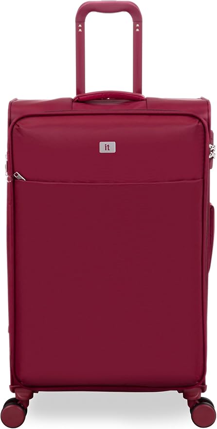 It Luggage Lustrous Luxe 28" Softside Checked 8 Wheel Spinner, French Port