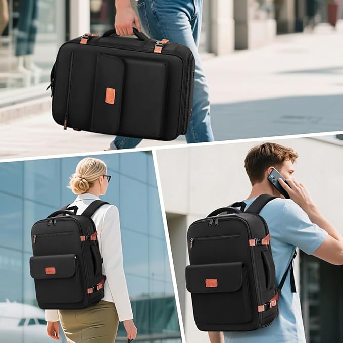 MATEIN Airlines Personal Item Bag for Frontier, 18x14x8 in Underseat Travel Backpack with Water Bottle Holder Fit 40 oz Tumbler, TSA Approved 15.6" Laptop Backpack with Shoe Compartment for Women Men