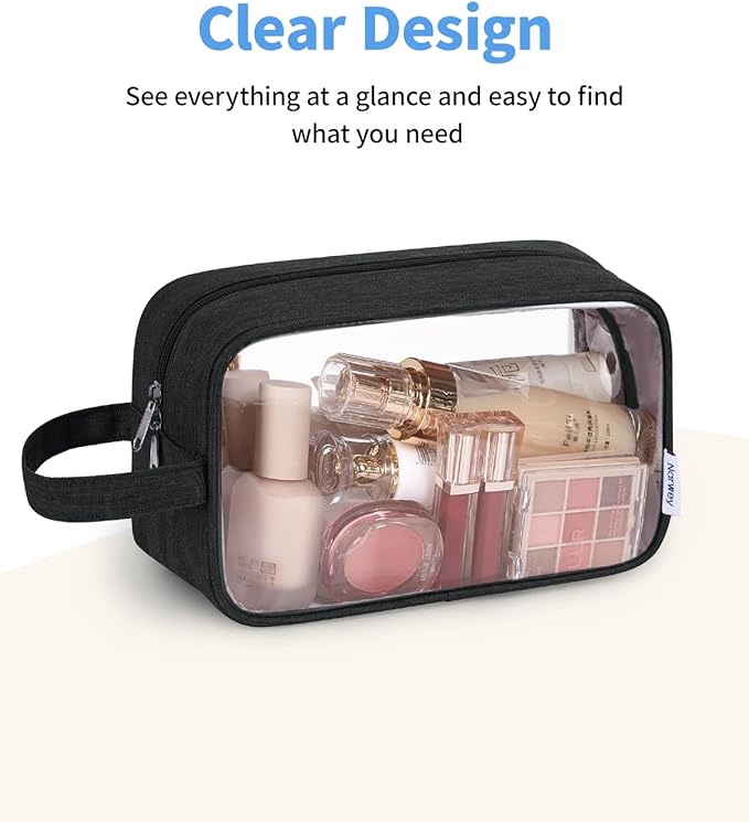 Narwey Travel Toiletry Bag for Women Traveling Dopp Kit Men Travel Bag for Toiletries Cosmetic Bag Makeup Bag Medicine Bag for Traveling
