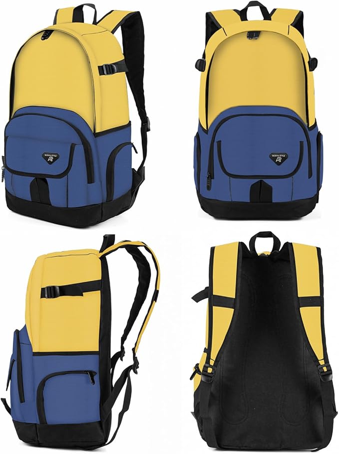 rickyh style School Backpack Travel Bag for Men & Women Lightweight College Back Pack with Laptop Compartmen