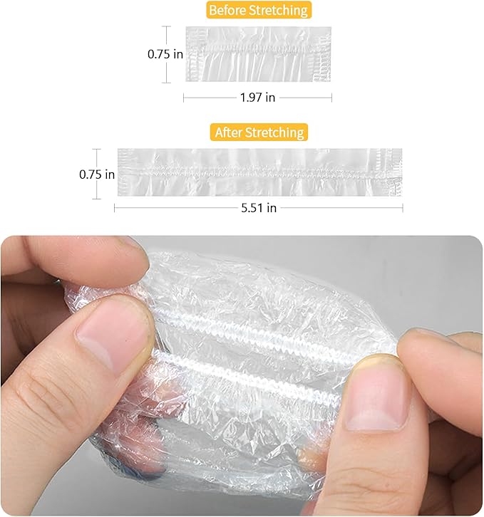 Suitcase Wheel Covers, 100 Pack Luggage Wheel Protector Covers, Waterproof PE luggage wheel protectors, Keep Floor & Carpet & Car Clean from Dirt