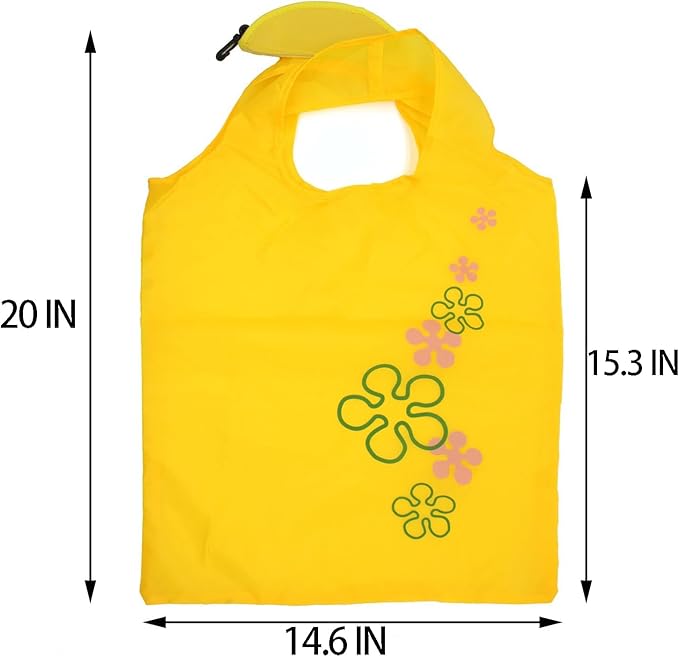 10PCS Fruits Reusable Grocery Shopping Tote Bags Folding Pouch Storage Convenient for Travel
