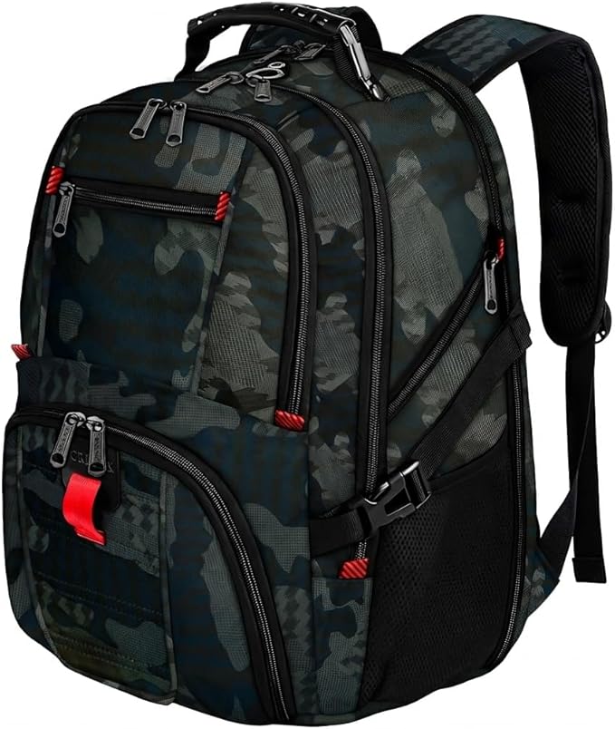 YOREPEK Large Backpack for Men, Extra Large Laptop Backpacks for Men Women, Water Resistant Travel Backpack Airline Approved Business Work Bag Fits 17 Inch Computer, Black