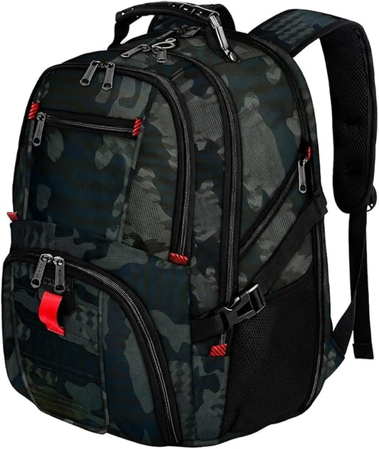 YOREPEK Large Backpack for Men, Extra Large Laptop Backpacks for Men Women, Water Resistant Travel Backpack Airline Approved Business Work Bag Fits 17 Inch Computer, Black