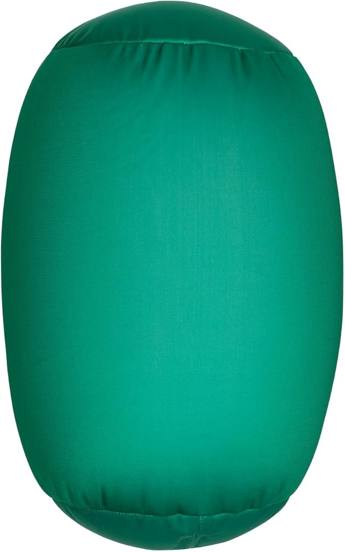 Squishy Microbead Neck Pillow, 7Inch x 12Inch Soft Travel Body Bed Pillow Bean Pillow for Kids Adult Chair Sleeping Car Seat, Fun Dormroom (Grass Green)