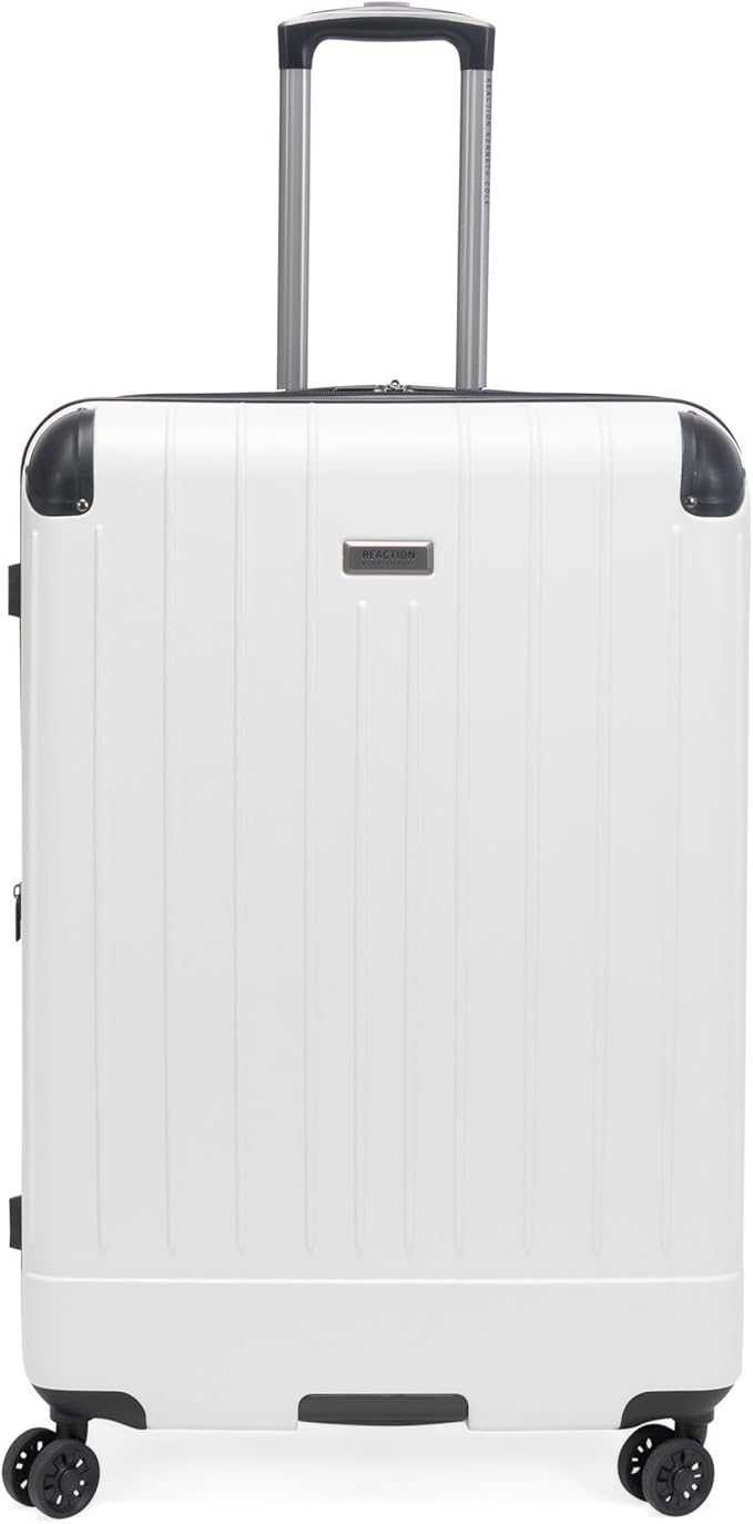 Kenneth Cole Reaction Flying Axis 28" Hardside Expandable 8-Wheel Spinner Check-Size Luggage, Coconut White