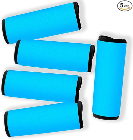 Travel Tags for Luggage-Suitcase Tags Identifiers Peronalized Luggage Tags Neoprene Luggage Handle Wrap Travel Essentials for Flying/Airplane/Airport