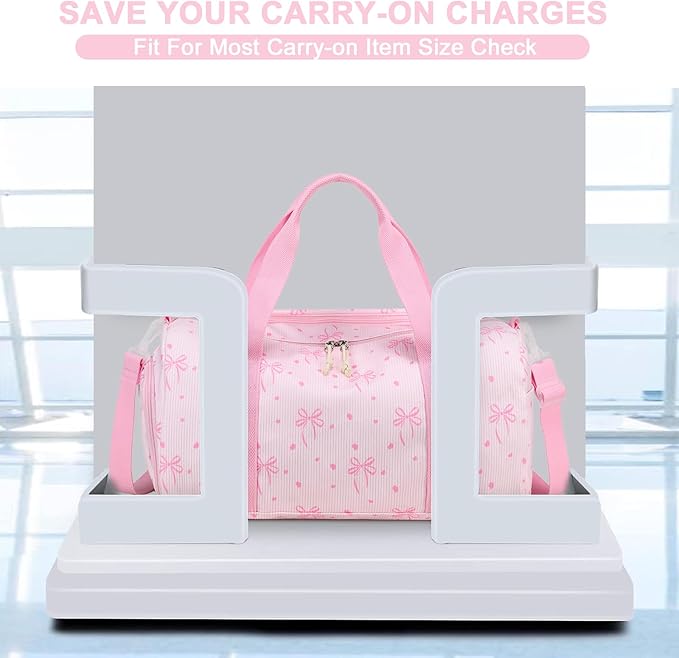 BLUBOON Duffle Bag Girls Kids Cute Gym Bag with Shoes Compartment & Wet Separation Waterproof Sports Overnight Travel Bag