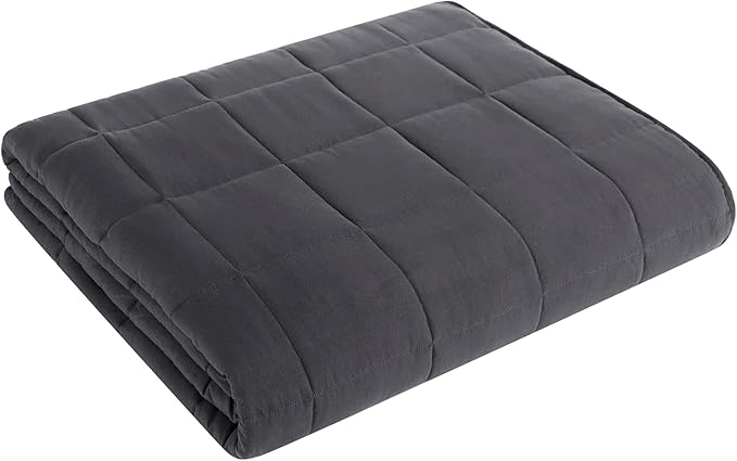 Weighted Blanket 20lbs 80x87 Cooling Breathable Heavy Blanket with Glass Beads for Adult All-Season