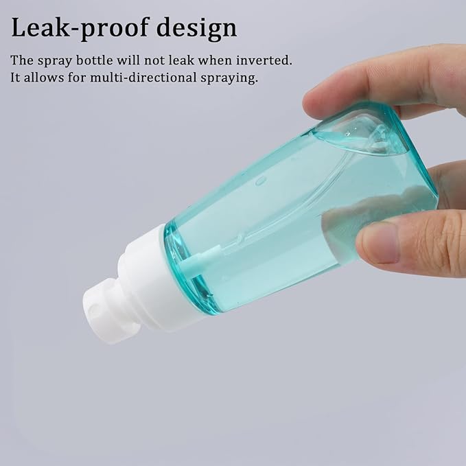 Cosywell Travel Spray Bottle TSA Approved 3.4oz 100ml 6 Pack Leak Proof Travel Spray Bottle Empty Small Spray Bottles for Perfume Essential Oils Toners Rose Water Cosmetics (6PCS-2PinkBlue2Clear)
