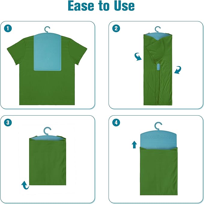 BoxLegend Shirt Folder Enlarged Clothes Folding Board with Hook Plus Shirt Folding Board Durable T Shirt Folder