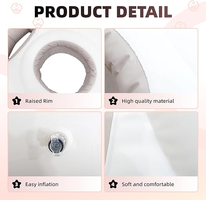 Inflatable Pregnancy Pillow, New Upgraded Belly Mattress Float with Abdominal Hole Full Body Inflatable Bed for Pregnant Women, The Pregnancy Pillow for Sleeping Prone