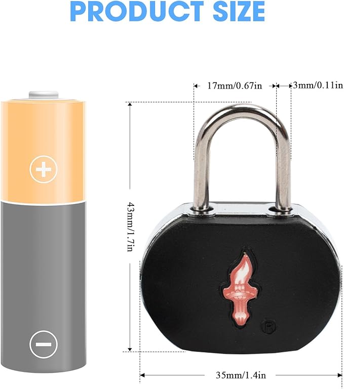 TSA Keyed Luggage Locks (3-Pack) - Suitcase Lock TSA Approved for Suitcases, Backpacks, Gym Lockers & School Bags | Compact & Durable ABS w/Electroplated Rings