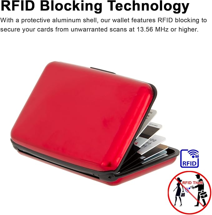 Credit Card Holder Small RFID Blocking Wallet Business Metal Slim Mini Aluminum Hard Case for Women Men