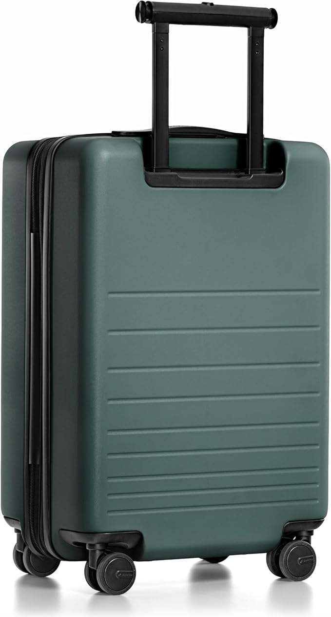 Traveler's Choice Markham Hardside Expandable Luggage with Double Spinner Wheels, Carry-On 21-Inch Suitcase, TSA Lock, 21-Inch, Green