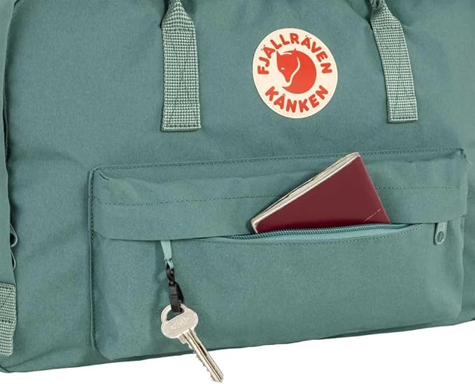 Fjallraven Kanken Weekender Bag, Large Travel Tote and Duffel for Overnight and Everyday Carry, Frost Green
