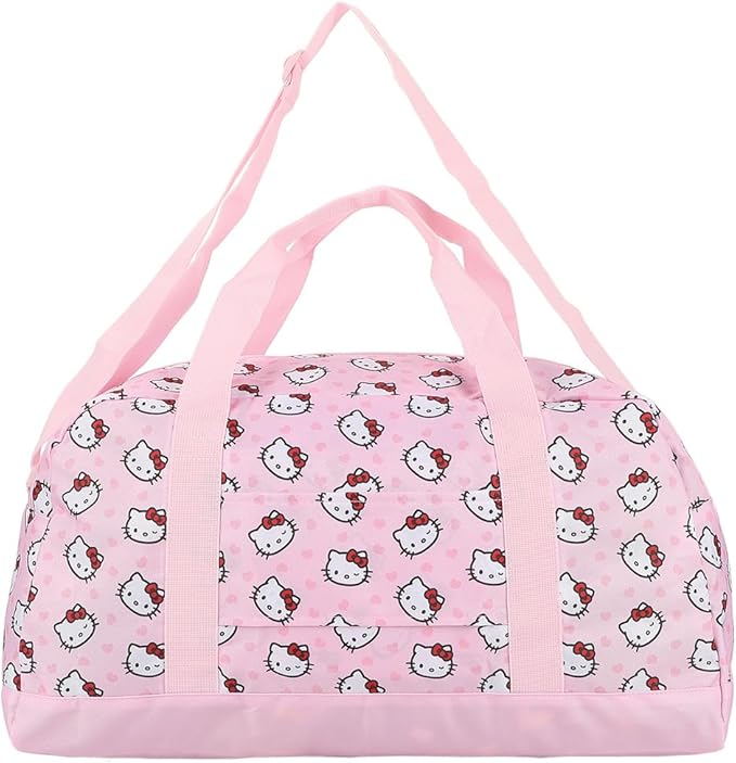 Hello Kitty Character Face Pink 21" Packable Duffel