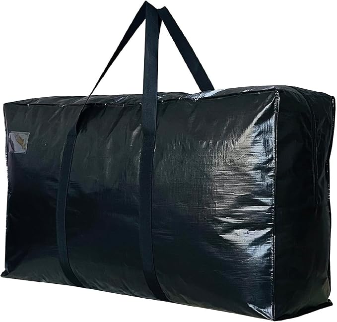 Extra Large Storage Bags, Jumbo Moving Storage Bags Heavy Duty, Foldable Big Black XL Duffle Bag for Travel